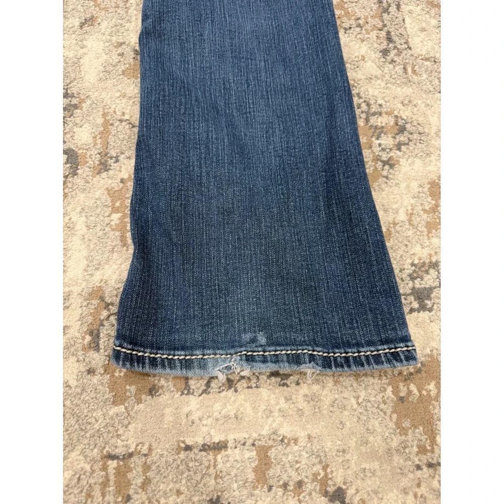 BKE Payton Bootcut Jeans Mens 34R Blue Mid Wash Flap Pocket Denim